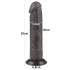Lovetoy Sliding-Skin - gode michet ventouse réaliste bi-couche - 20cm brun