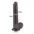 Lovetoy Sliding-Skin - gode ce ventouse réaliste double couche - 20,8cm - marron