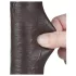 Lovetoy Sliding-Skin - gode ce ventouse réaliste double couche - 20,8cm - marron