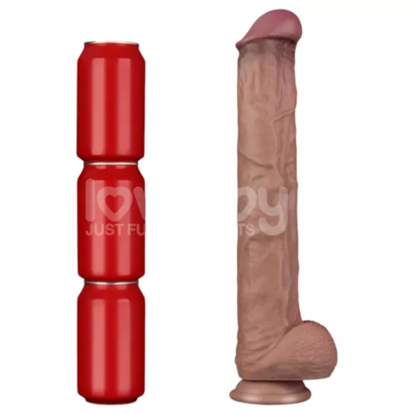 Lovetoy - gode XXL réaliste à double couche - 36,5 cm - couleur chair