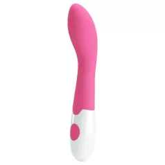   Pretty Love Bishop - vibromasseur point G étanche - silicone rose blanc