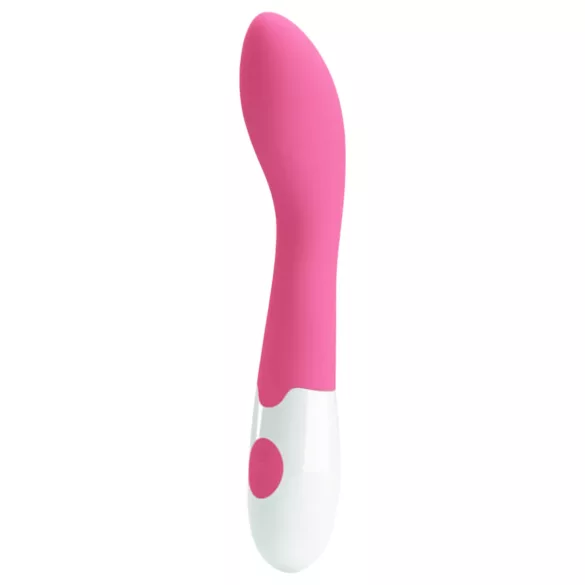 Pretty Love Bishop - vibromasseur point G étanche - silicone rose blanc