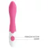 Pretty Love Bishop - vibromasseur point G étanche - silicone rose blanc