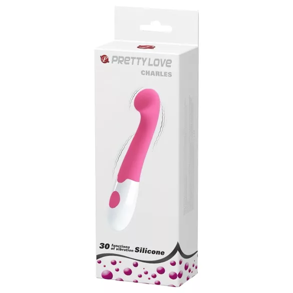 Pretty Love Charles - vibromasseur point G étanche (rose)