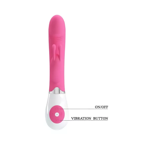 Pretty Love Gene - vibromasseur point G étanche - silicone rose