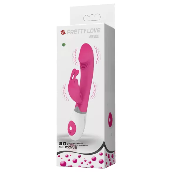 Pretty Love Gene - vibromasseur point G étanche - silicone rose