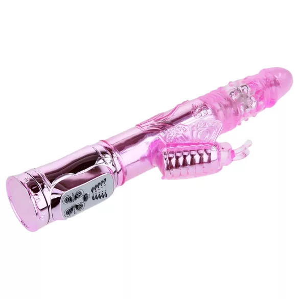 Baile - vibromasseur rabbit papillon - stimulation clitoridienne - rose