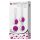 Pretty Love Orgasmic - boules de geisha modulables - silicone blanc violet