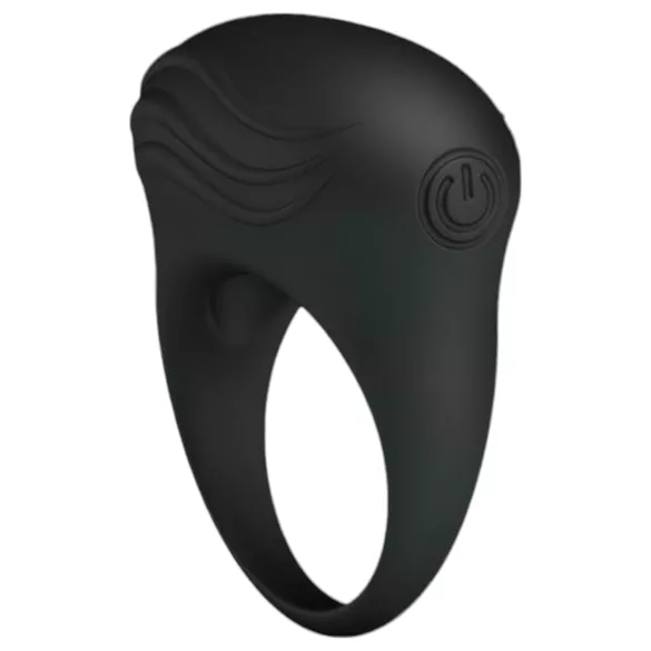 Pretty Love Bertram - anneau pénien vibrant étanche - silicone noir