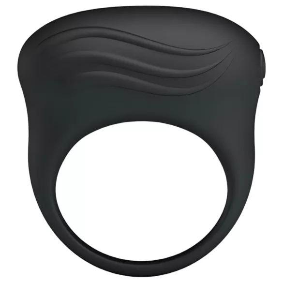 Pretty Love Bertram - anneau pénien vibrant étanche - silicone noir