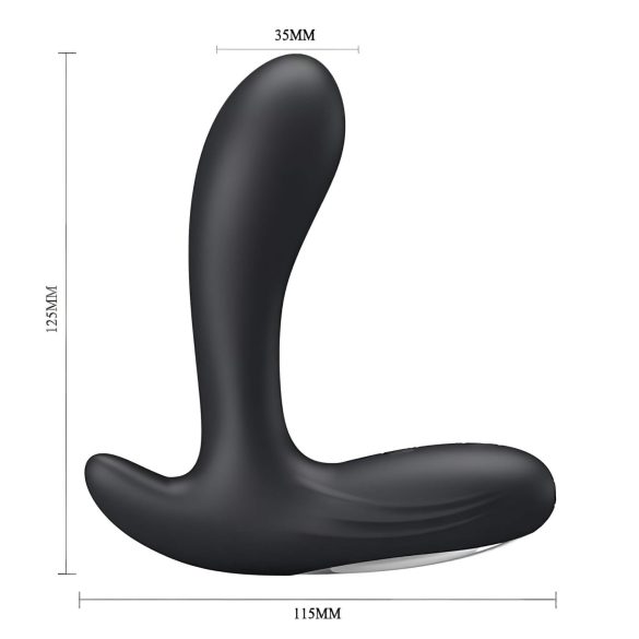 Pretty Love Backie - stimulateur prostate vibrant - silicone noir