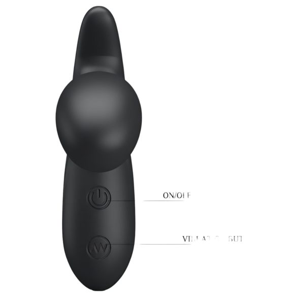 Pretty Love Backie - stimulateur prostate vibrant - silicone noir