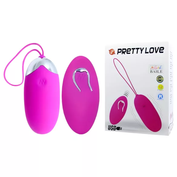 Pretty Love Berger - œuf vibrant télécommandé rechargeable - rose