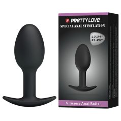 Pretty Love - plug anal - silicone noir