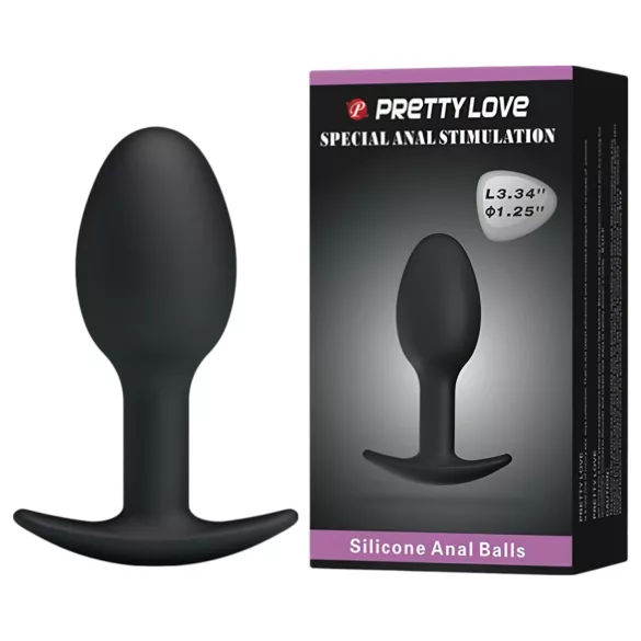 Pretty Love - plug anal - silicone noir