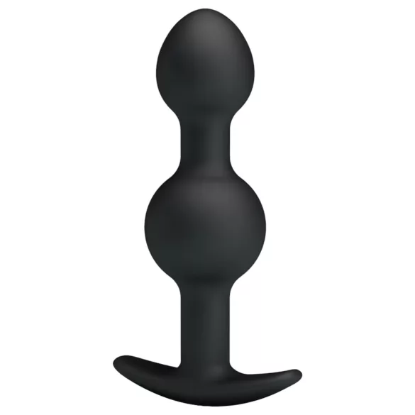 Pretty Love - plug anal à billes internes - silicone noir