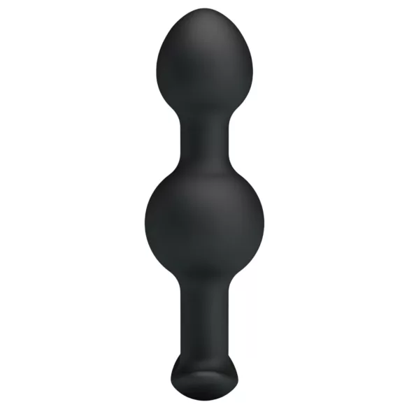 Pretty Love - plug anal à billes internes - silicone noir