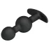 Pretty Love - plug anal à billes internes - silicone noir