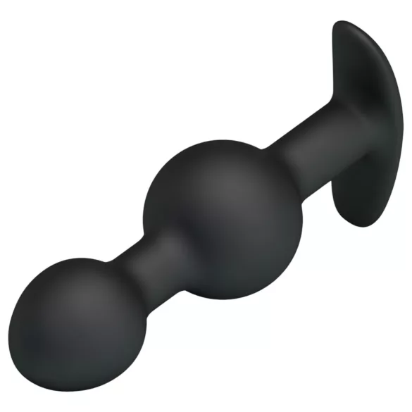 Pretty Love - plug anal à billes internes - silicone noir