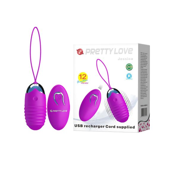 Pretty Love - œuf vibrant - télécommande - silicone violet