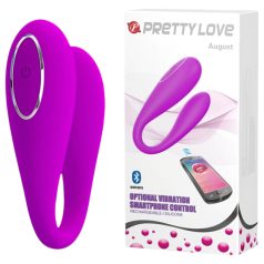  Pretty Love August - vibromasseur point G et clitoris rechargeable connecté