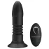 Pretty Love - plug anal vibrant avec va-et-vient - silicone noir
