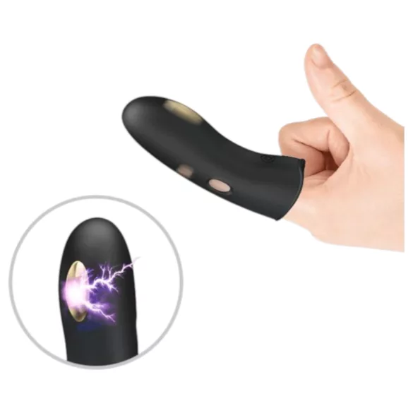 Pretty Love Marico - vibromasseur doigt électrostimulation - silicone noir
