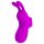 Pretty Love Bunny - stimulateur doigt avec oreilles lapin - silicone violet