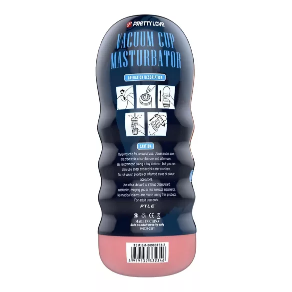Pretty Love Vacuum Cup - masturbateur bouche réaliste (couleur chair)