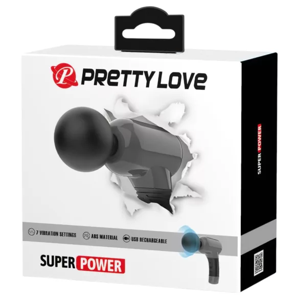 Pretty Love - masseur Magic Gun - massage pistolet puissant - noir