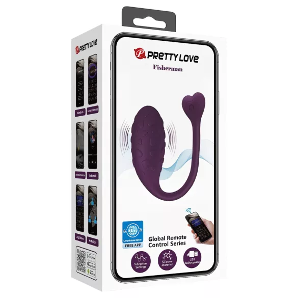 Pretty Love Fisherman - œuf vibrant intelligent (violet)
