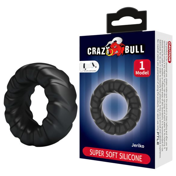 Crazy Bull - anneau pénis extra puissant - silicone noir
