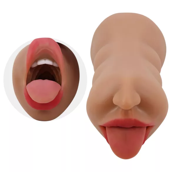 Crazy Bull - masturbateur bouche et vagin - couleur chair