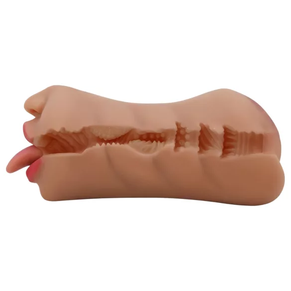 Crazy Bull - masturbateur bouche et vagin - couleur chair