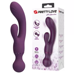   Pretty Love All Rounder - vibromasseur double tête pour point G et clitoris (violet)