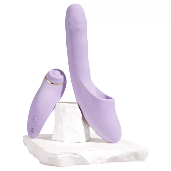 Svakom DuoGlow - vibromasseur point G et clitoris connecté - silicone violet