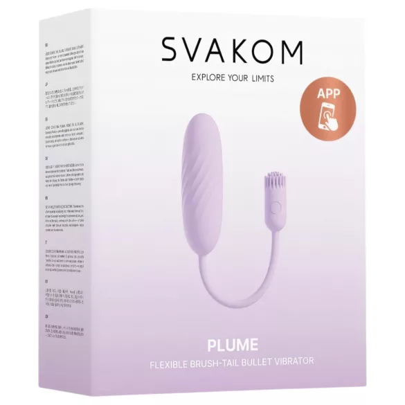 Svakom Plume - œuf vibrant 2-en-1 (violet)