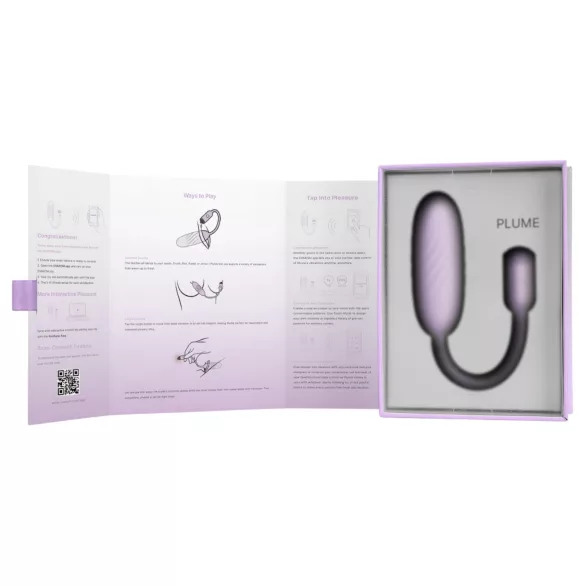 Svakom Plume - œuf vibrant 2-en-1 (violet)