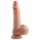 Double Densité - gode réaliste ventouse avec testicules - 18 cm (naturel)
