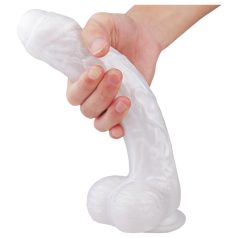   Sex HD Martin - gode ceinture réaliste avec testicules et ventouse - blanc