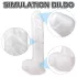 Sex HD Martin - gode ceinture réaliste avec testicules et ventouse - blanc