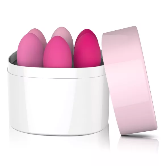 Sex HD Eggs - Boules de Kegel - Set 6 pièces - silicone rose