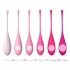 Sex HD Eggs - Boules de Kegel - Set 6 pièces - silicone rose