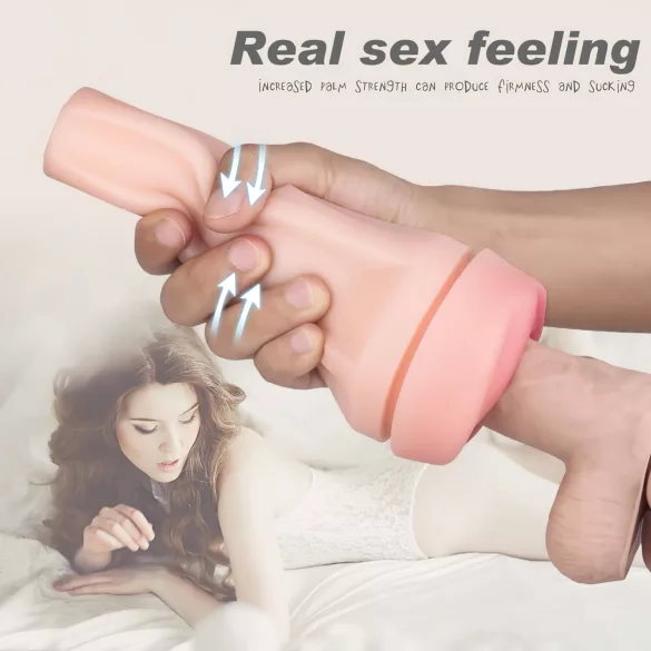 Sex HD Marcus - vagin réaliste avec étui - noir/naturel