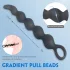 Sex HD Steven - plug anal à perles - silicone noir