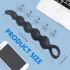 Sex HD Steven - plug anal à perles - silicone noir