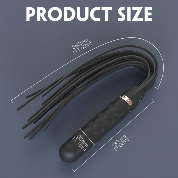 Sex HD Bloody Mary - vibromasseur waterproof rechargeable et fouet - noir