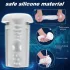 Sex HD Hawk - masturbateur vibrant et aspirant rechargeable - noir et blanc