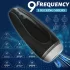 Sex HD Hawk - masturbateur vibrant et aspirant rechargeable - noir et blanc