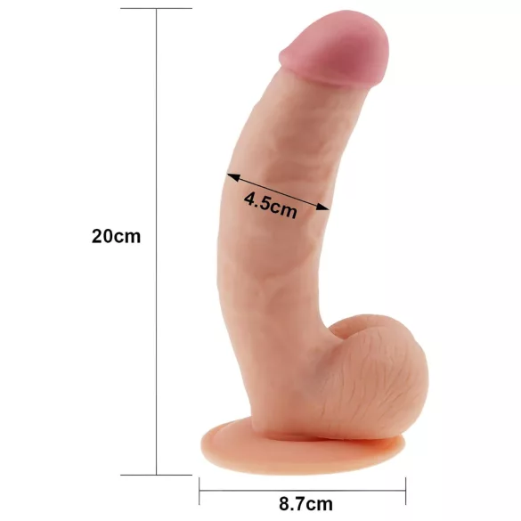 Lovetoy Ultra Soft - gode flexible réaliste - 21,5 cm - couleur chair